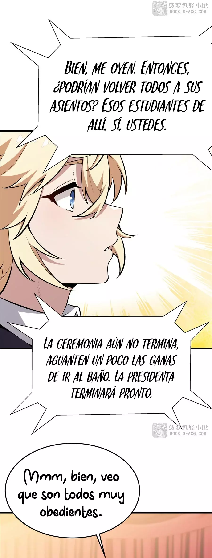 El villano rubio de la novela de la protagonista femenina quiere ser feliz capítulo 45 página 22