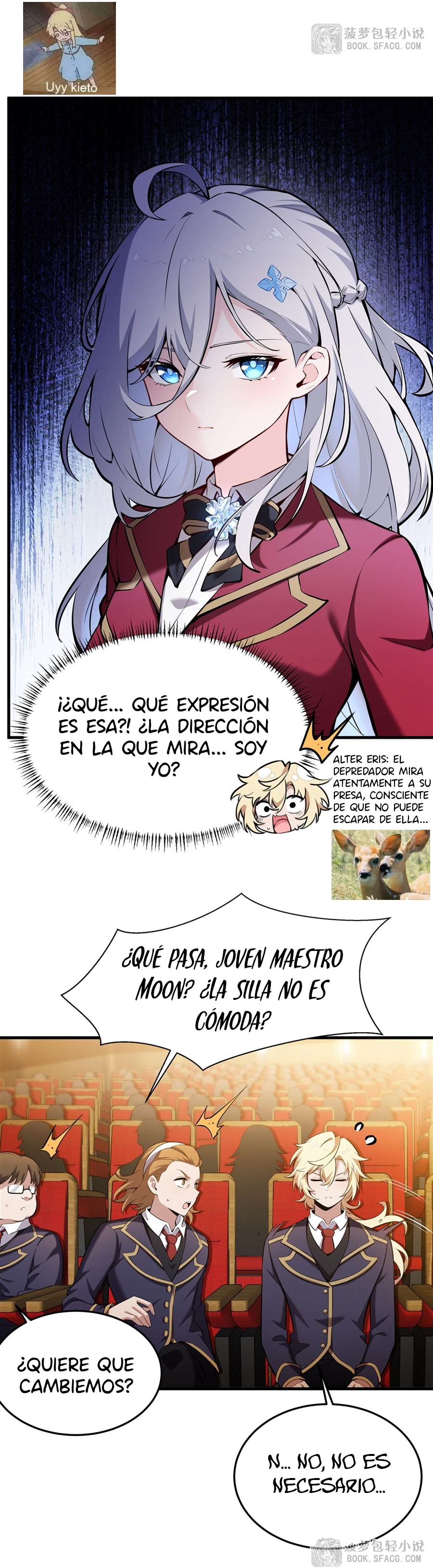 El villano rubio de la novela de la protagonista femenina quiere ser feliz capítulo 45 página 17
