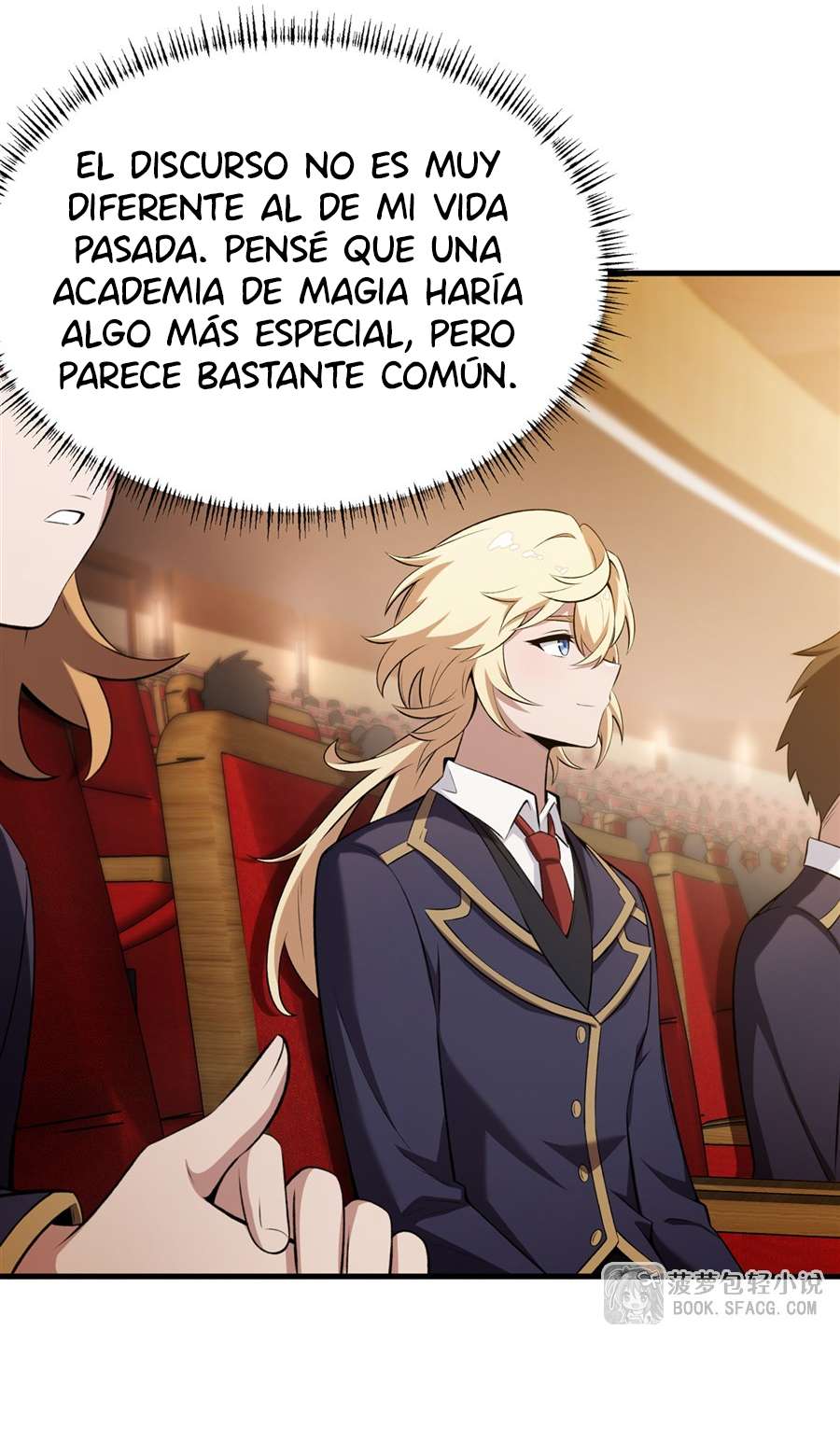 El villano rubio de la novela de la protagonista femenina quiere ser feliz capítulo 45 página 19