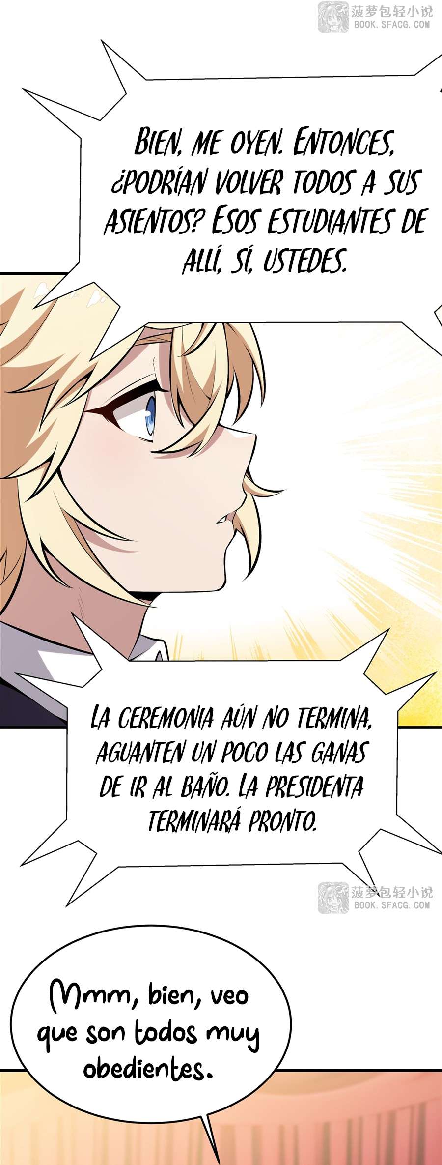 El villano rubio de la novela de la protagonista femenina quiere ser feliz capítulo 45 página 22
