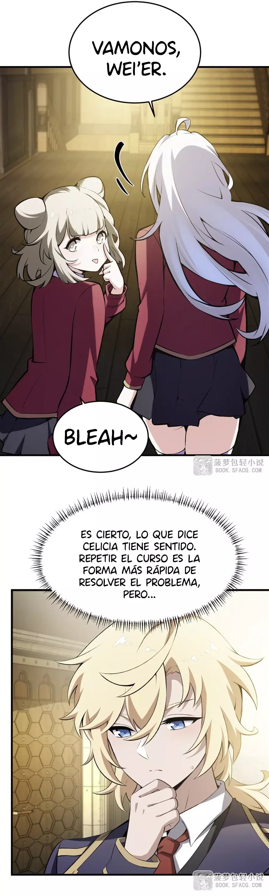 El villano rubio de la novela de la protagonista femenina quiere ser feliz capítulo 46 página 28