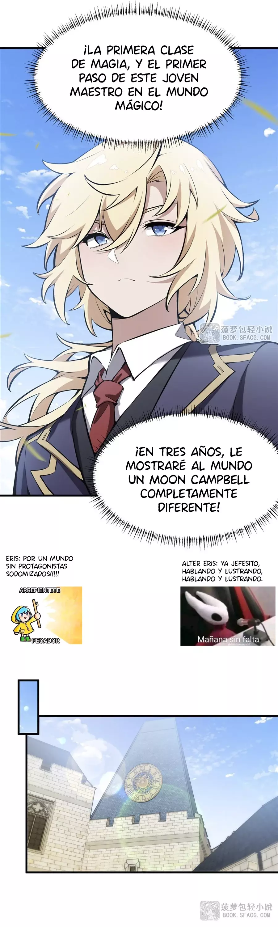El villano rubio de la novela de la protagonista femenina quiere ser feliz capítulo 46 página 5