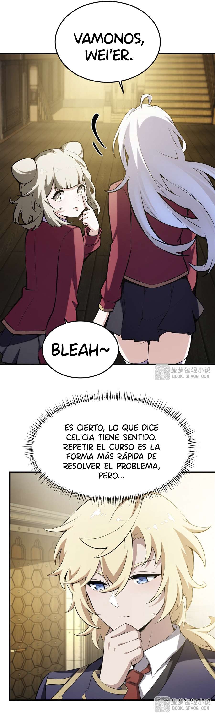 El villano rubio de la novela de la protagonista femenina quiere ser feliz capítulo 46 página 28