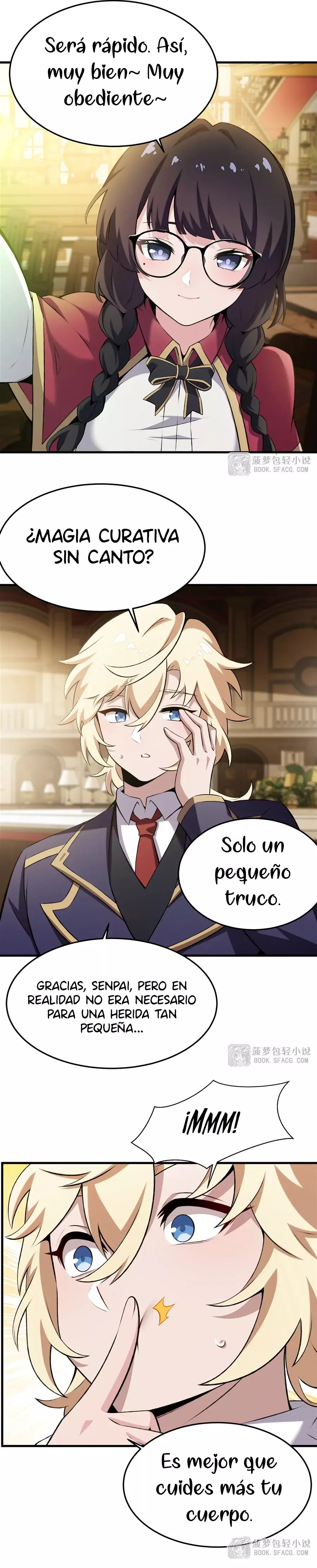 El villano rubio de la novela de la protagonista femenina quiere ser feliz capítulo 47 página 14
