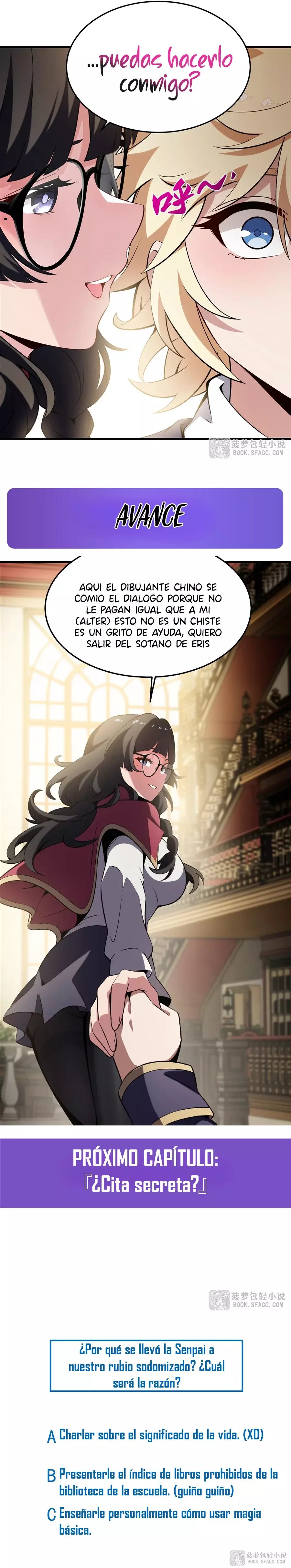 El villano rubio de la novela de la protagonista femenina quiere ser feliz capítulo 47 página 17