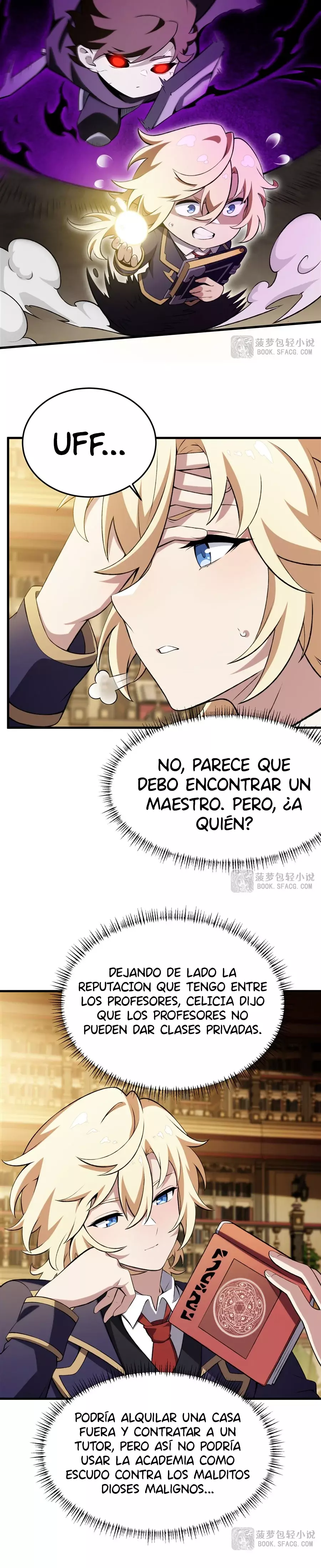 El villano rubio de la novela de la protagonista femenina quiere ser feliz capítulo 47 página 4