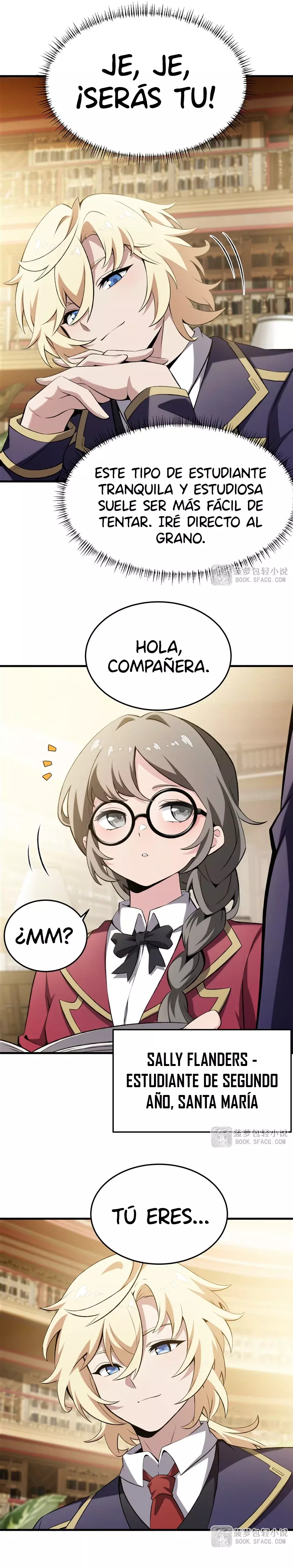 El villano rubio de la novela de la protagonista femenina quiere ser feliz capítulo 47 página 6