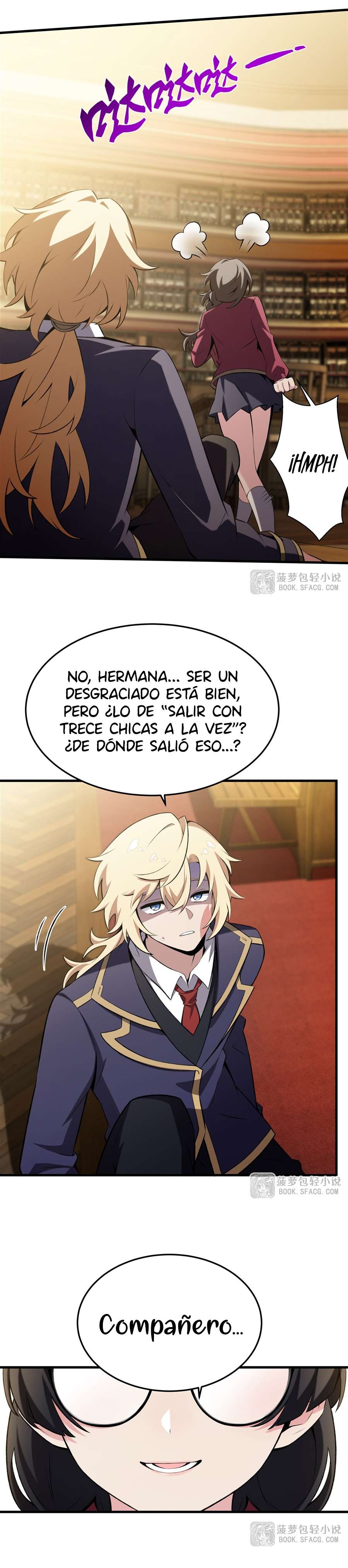 El villano rubio de la novela de la protagonista femenina quiere ser feliz capítulo 47 página 10