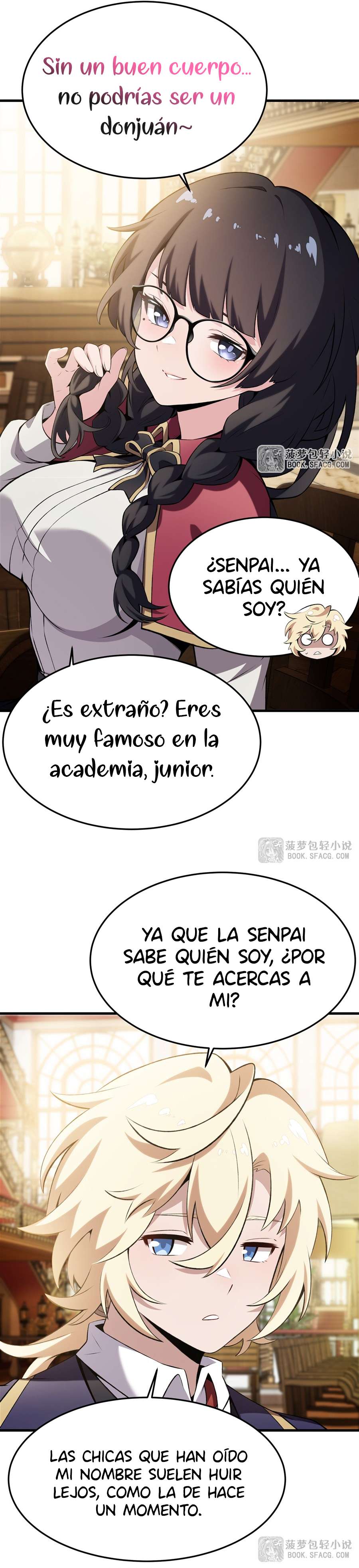 El villano rubio de la novela de la protagonista femenina quiere ser feliz capítulo 47 página 15