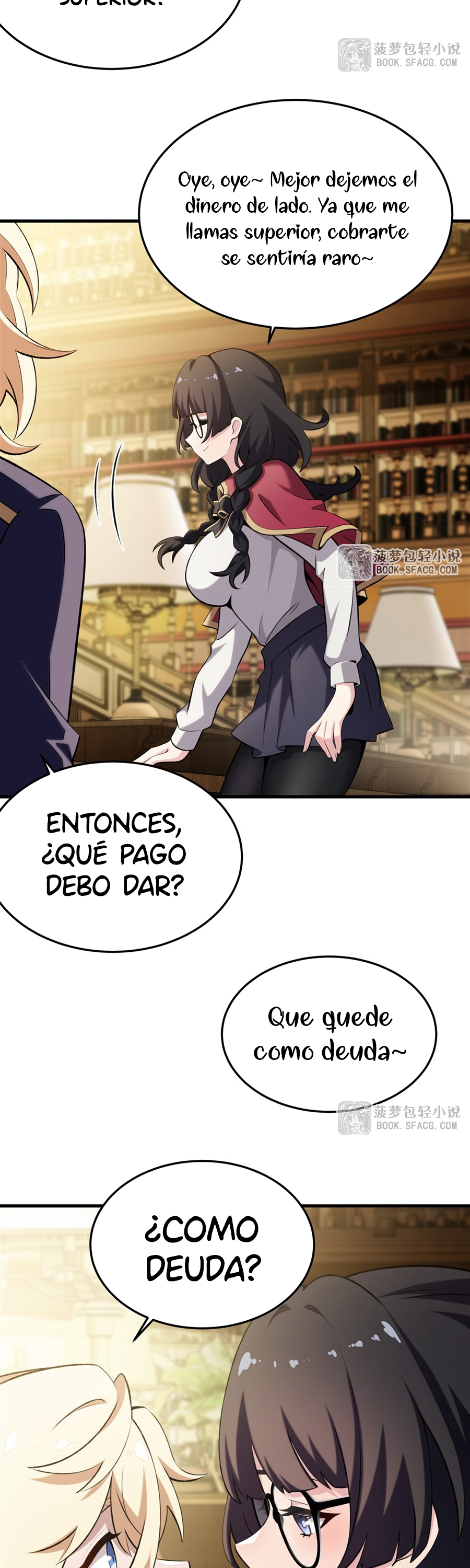El villano rubio de la novela de la protagonista femenina quiere ser feliz capítulo 48 página 18