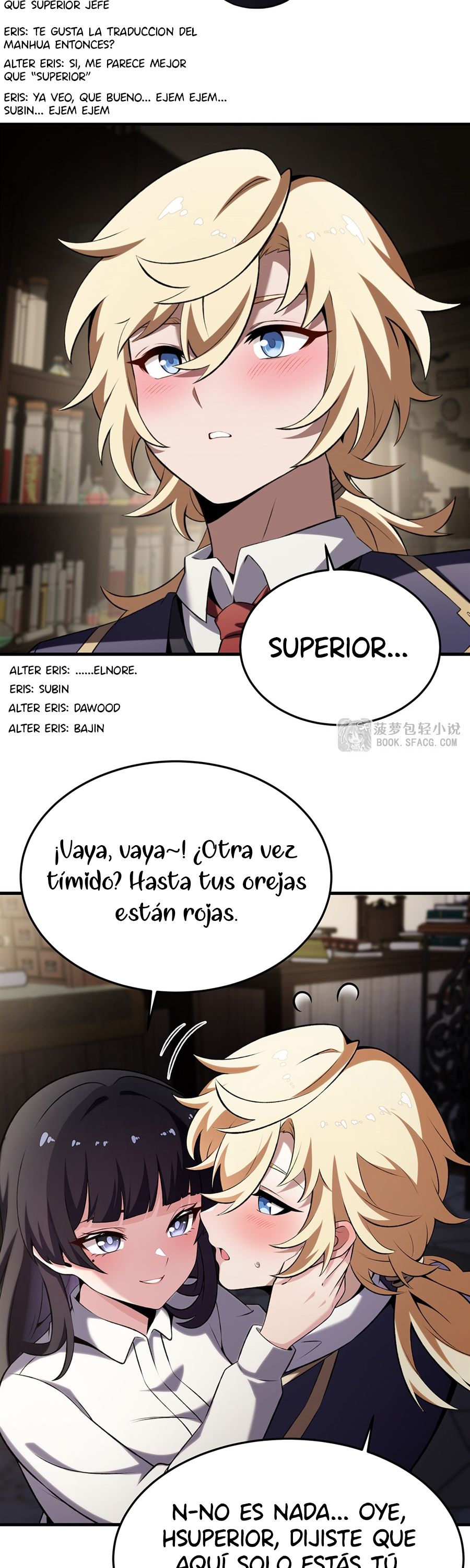 El villano rubio de la novela de la protagonista femenina quiere ser feliz capítulo 48 página 24