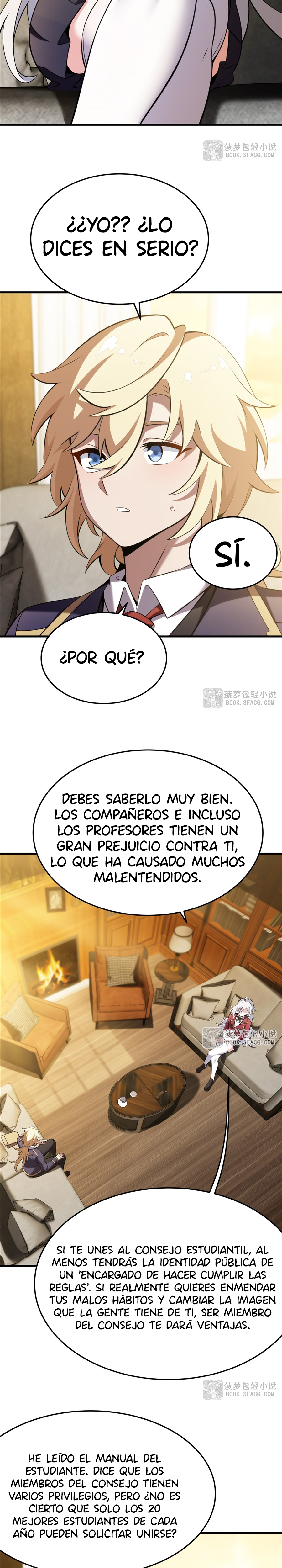 El villano rubio de la novela de la protagonista femenina quiere ser feliz capítulo 49 página 13