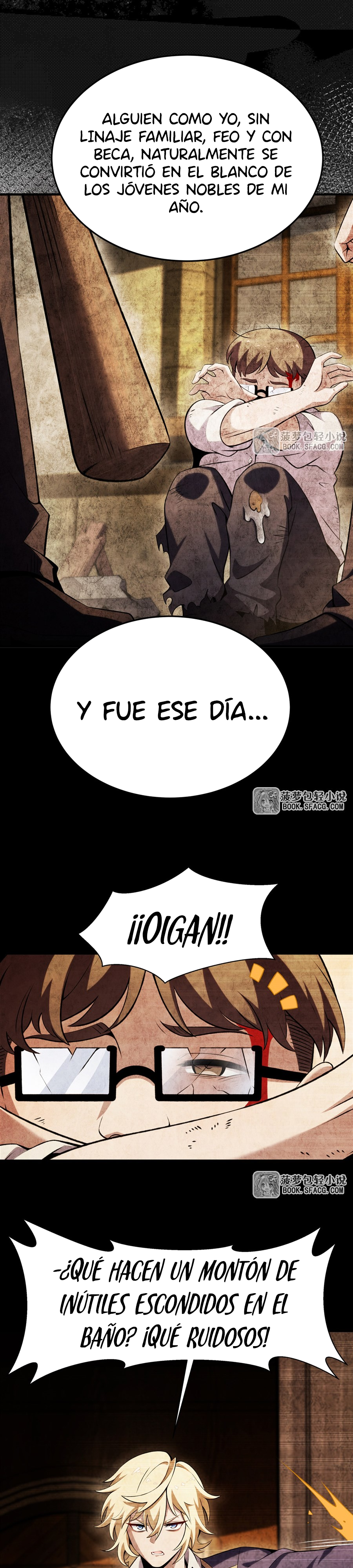 El villano rubio de la novela de la protagonista femenina quiere ser feliz capítulo 50 página 12