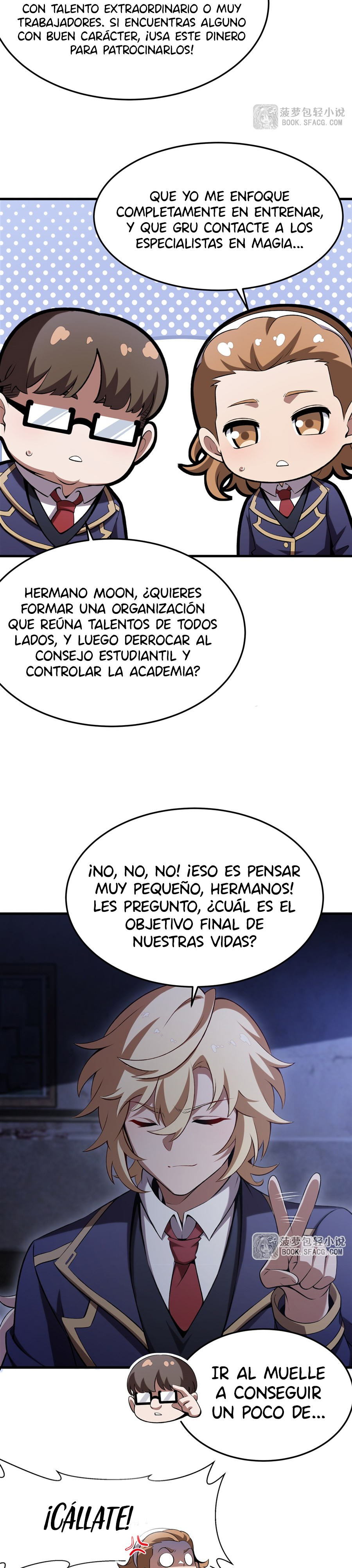 El villano rubio de la novela de la protagonista femenina quiere ser feliz capítulo 50 página 19