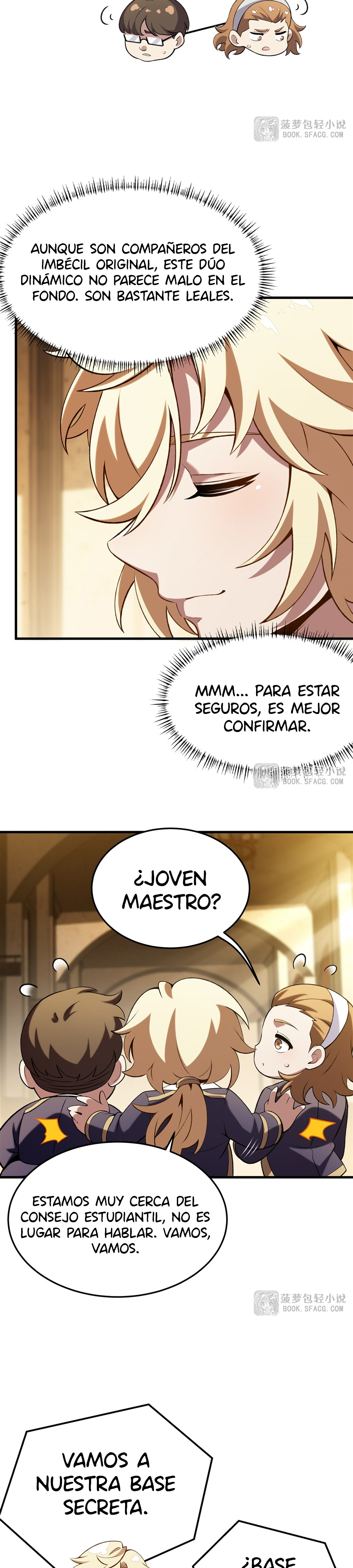 El villano rubio de la novela de la protagonista femenina quiere ser feliz capítulo 50 página 8