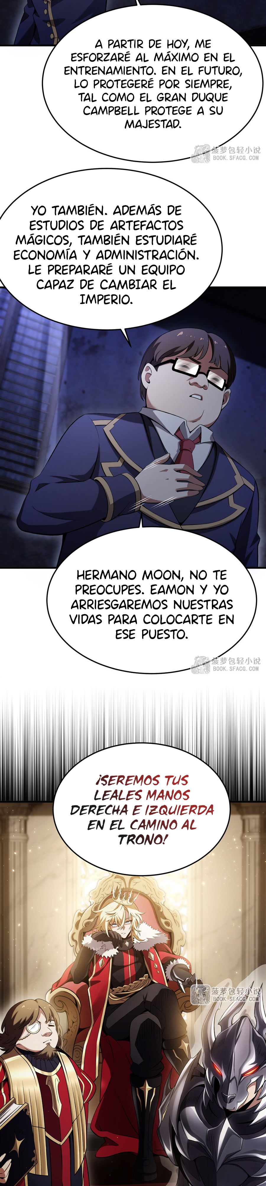 El villano rubio de la novela de la protagonista femenina quiere ser feliz capítulo 51 página 3