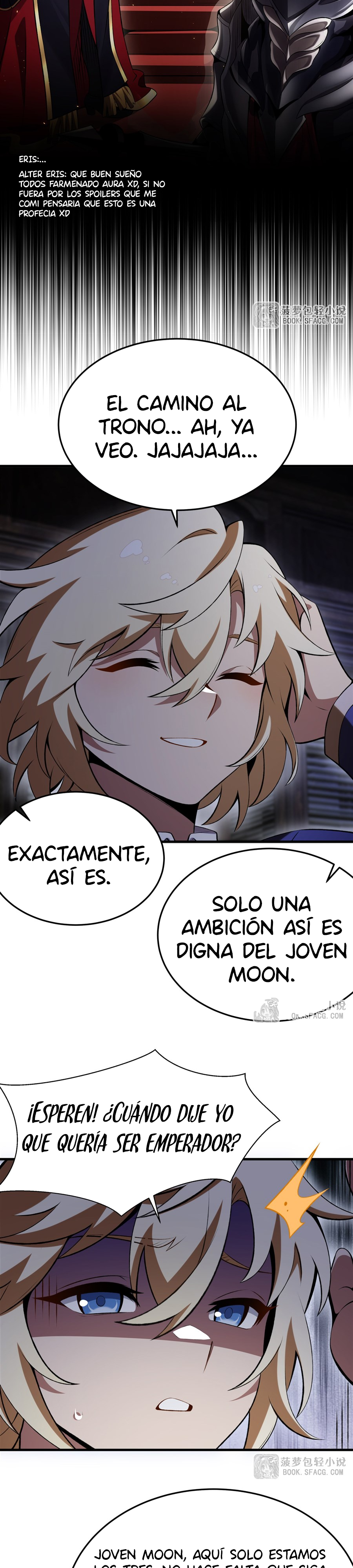 El villano rubio de la novela de la protagonista femenina quiere ser feliz capítulo 51 página 4