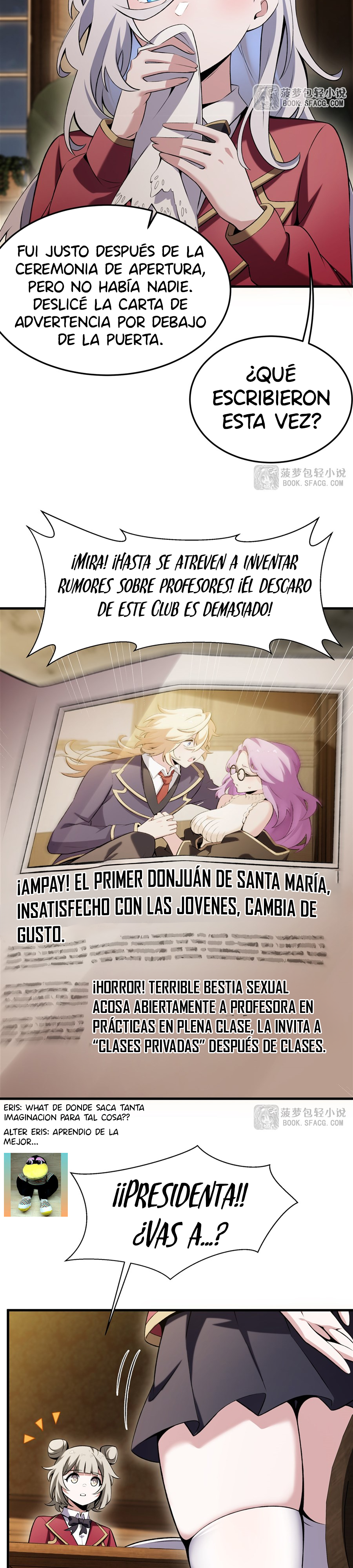 El villano rubio de la novela de la protagonista femenina quiere ser feliz capítulo 51 página 9
