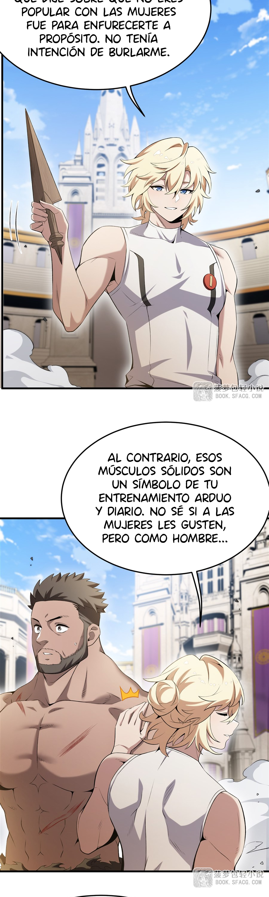 El villano rubio de la novela de la protagonista femenina quiere ser feliz capítulo 53 página 14
