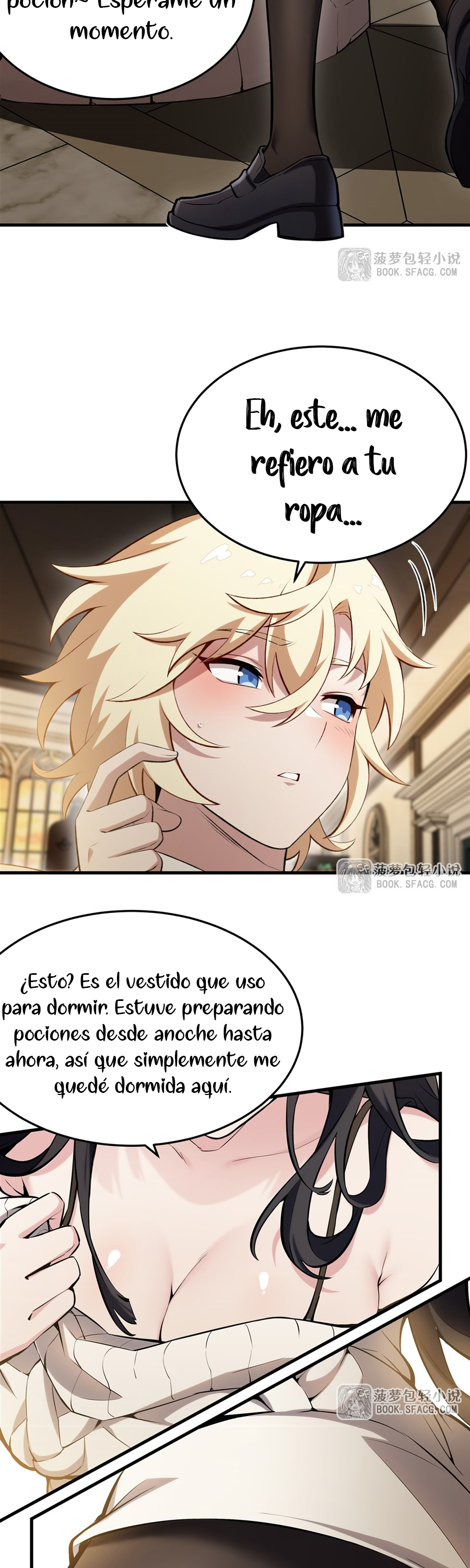 El villano rubio de la novela de la protagonista femenina quiere ser feliz capítulo 53 página 20