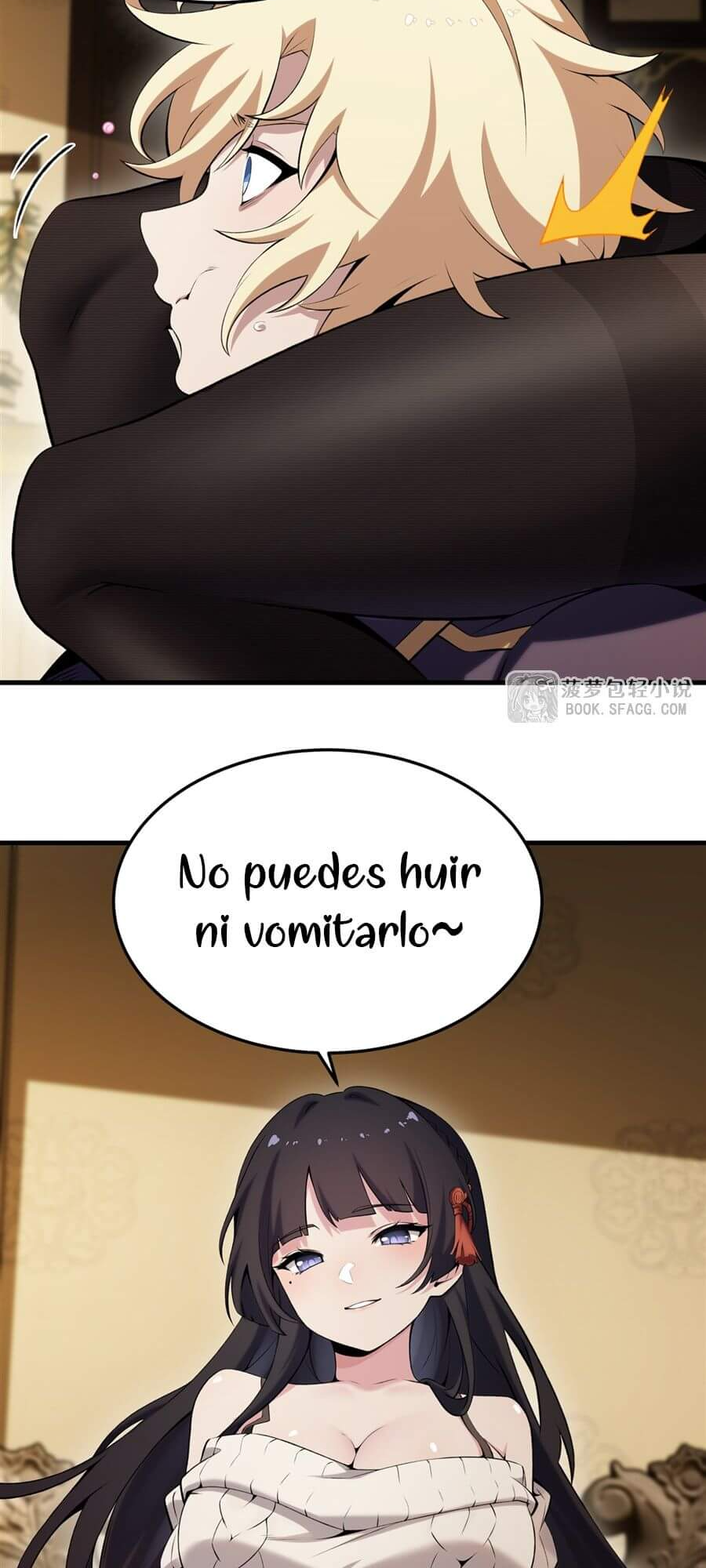 El villano rubio de la novela de la protagonista femenina quiere ser feliz capítulo 54 página 17