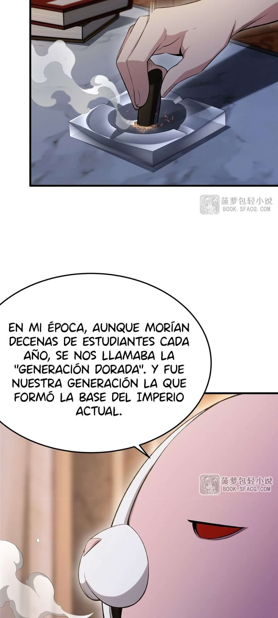 El villano rubio de la novela de la protagonista femenina quiere ser feliz capítulo 54 página 34