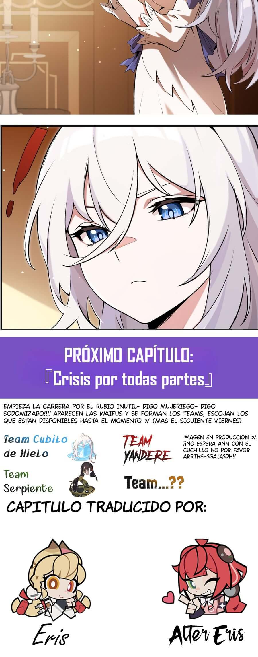El villano rubio de la novela de la protagonista femenina quiere ser feliz capítulo 54 página 40