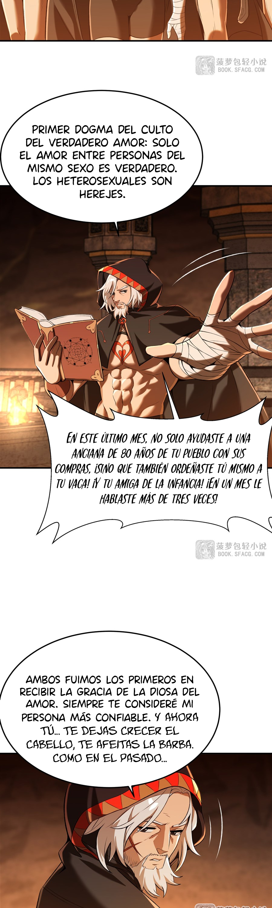 El villano rubio de la novela de la protagonista femenina quiere ser feliz capítulo 55 página 16