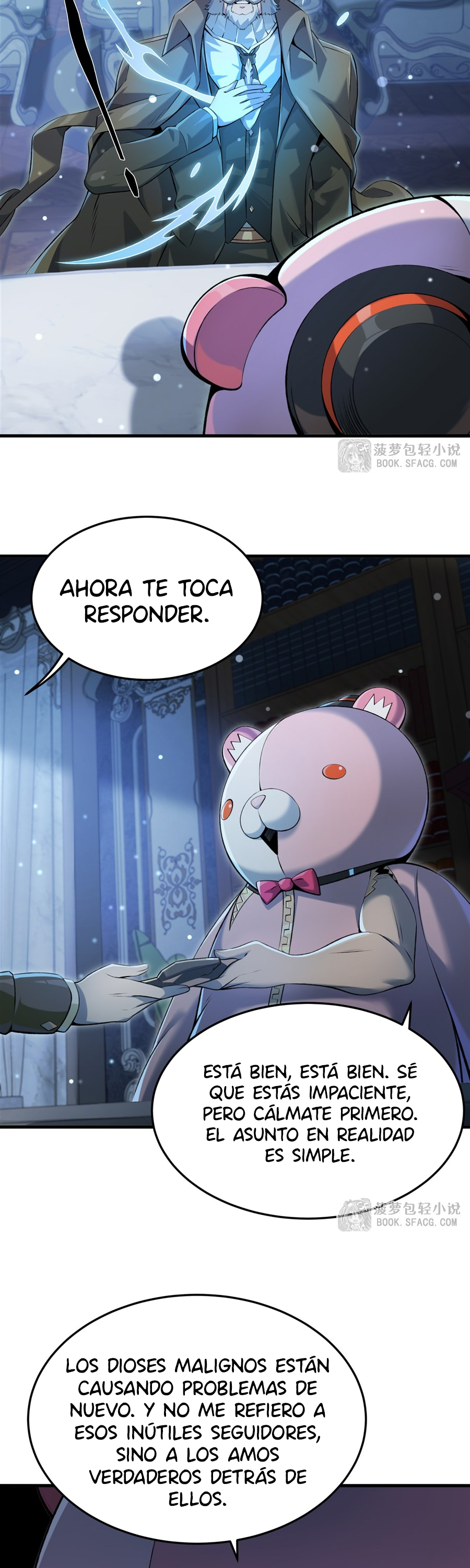 El villano rubio de la novela de la protagonista femenina quiere ser feliz capítulo 55 página 3
