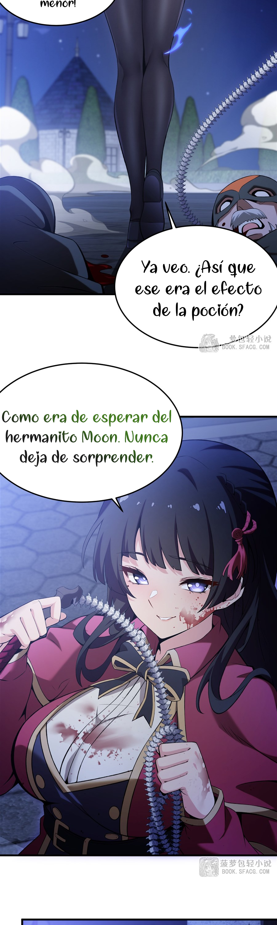 El villano rubio de la novela de la protagonista femenina quiere ser feliz capítulo 57 página 20