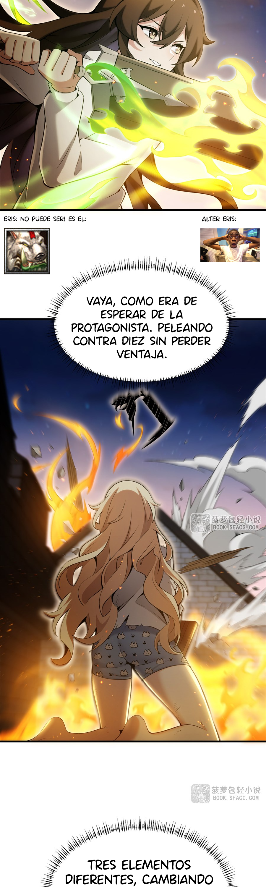 El villano rubio de la novela de la protagonista femenina quiere ser feliz capítulo 58 página 21