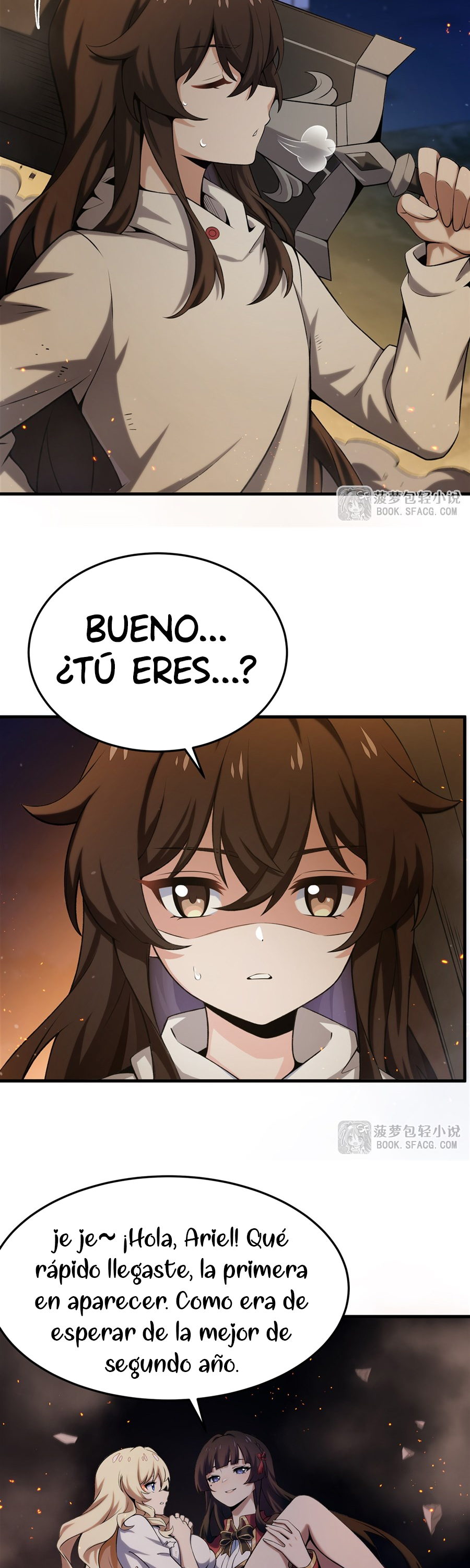 El villano rubio de la novela de la protagonista femenina quiere ser feliz capítulo 59 página 11