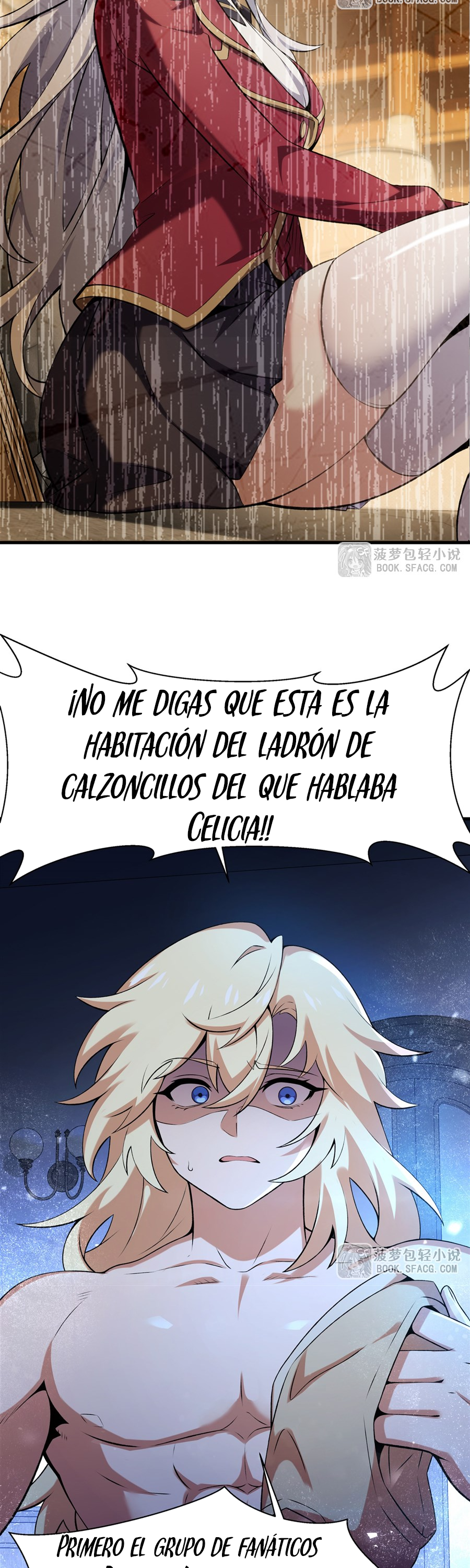 El villano rubio de la novela de la protagonista femenina quiere ser feliz capítulo 60 página 13