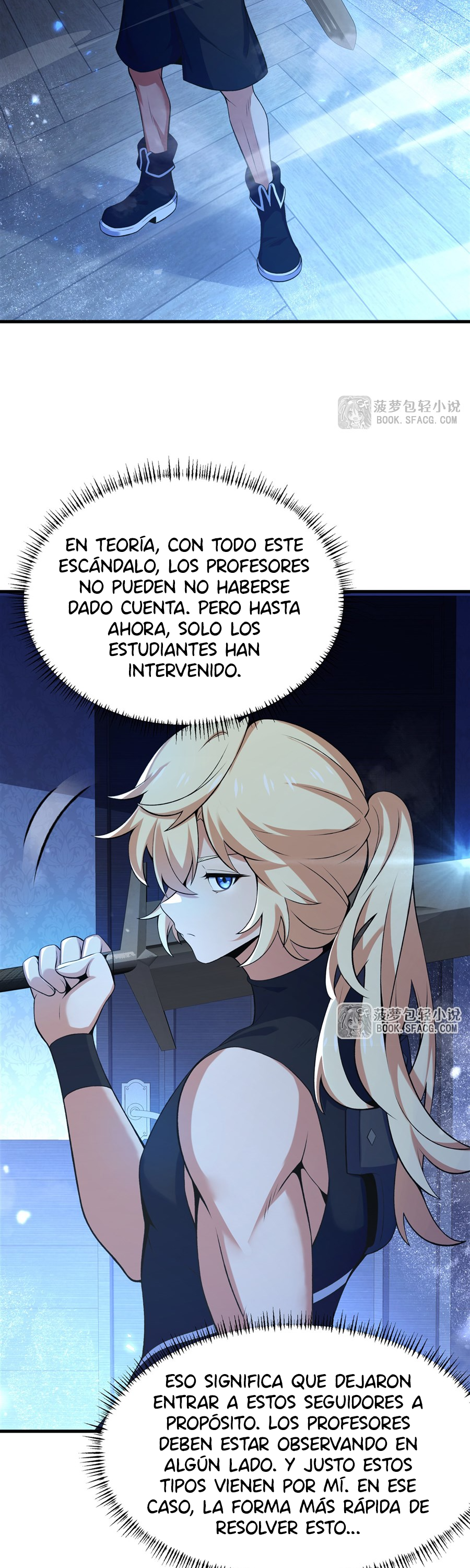 El villano rubio de la novela de la protagonista femenina quiere ser feliz capítulo 60 página 17
