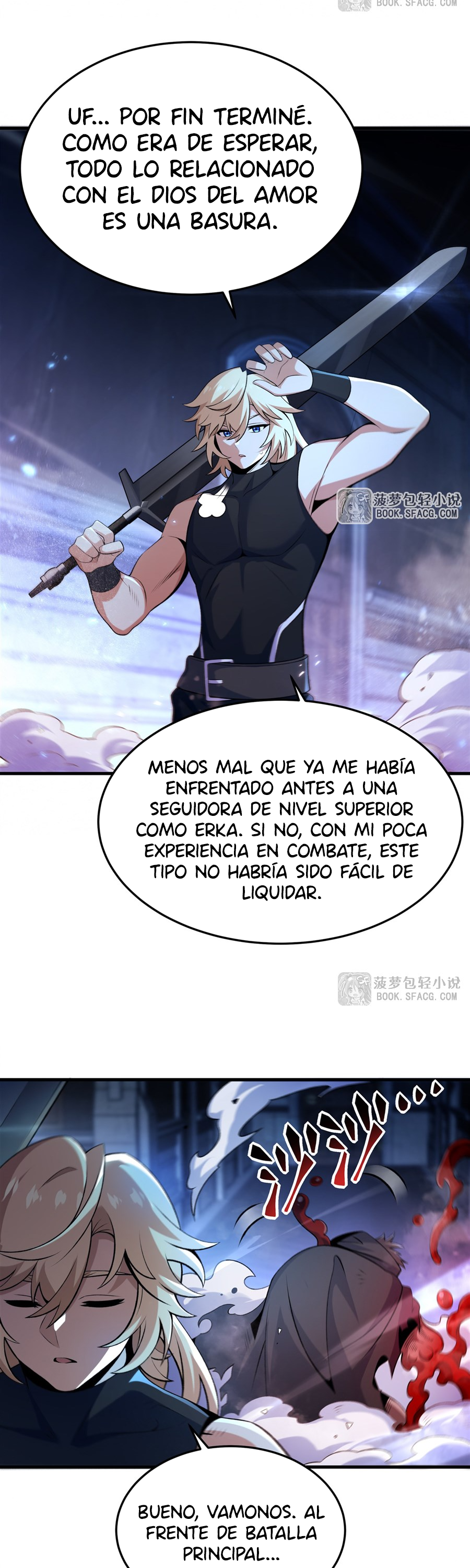 El villano rubio de la novela de la protagonista femenina quiere ser feliz capítulo 61 página 22