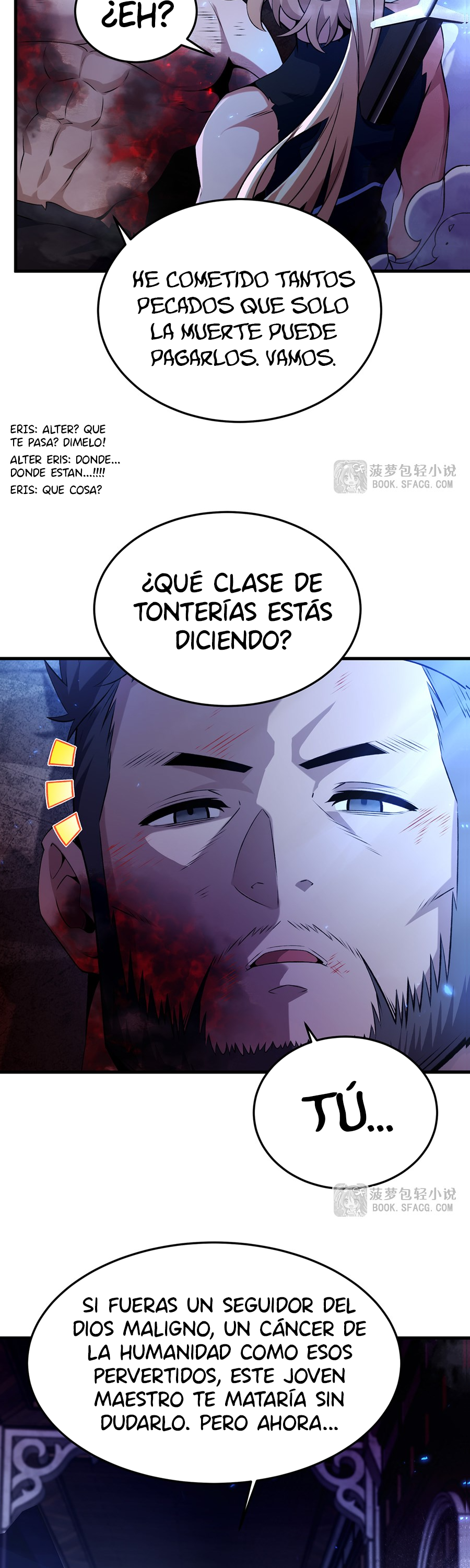 El villano rubio de la novela de la protagonista femenina quiere ser feliz capítulo 62 página 24