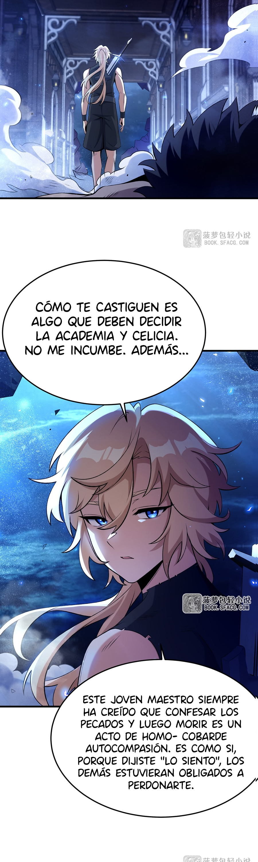 El villano rubio de la novela de la protagonista femenina quiere ser feliz capítulo 62 página 25