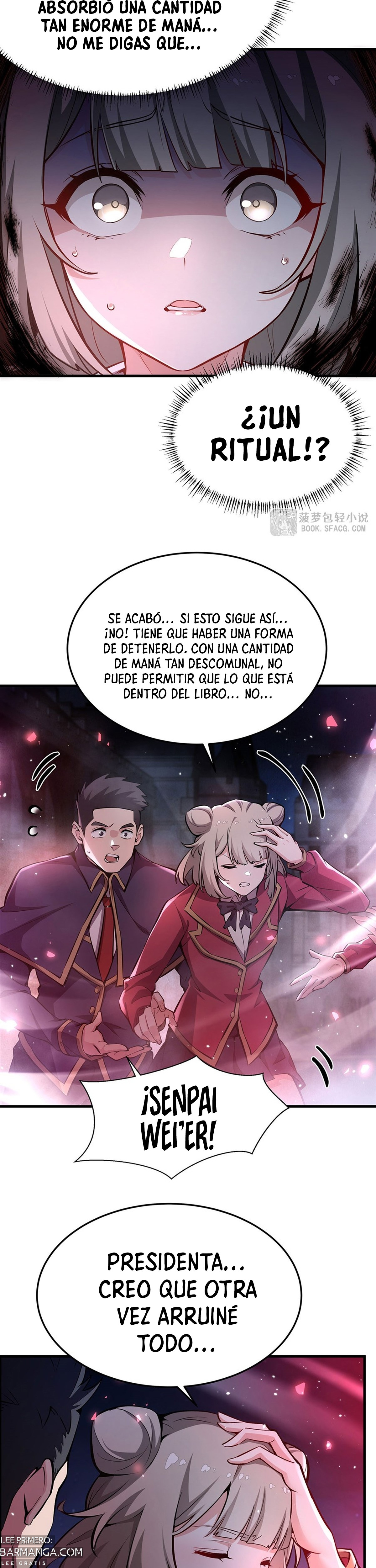 El villano rubio de la novela de la protagonista femenina quiere ser feliz capítulo 65 página 6