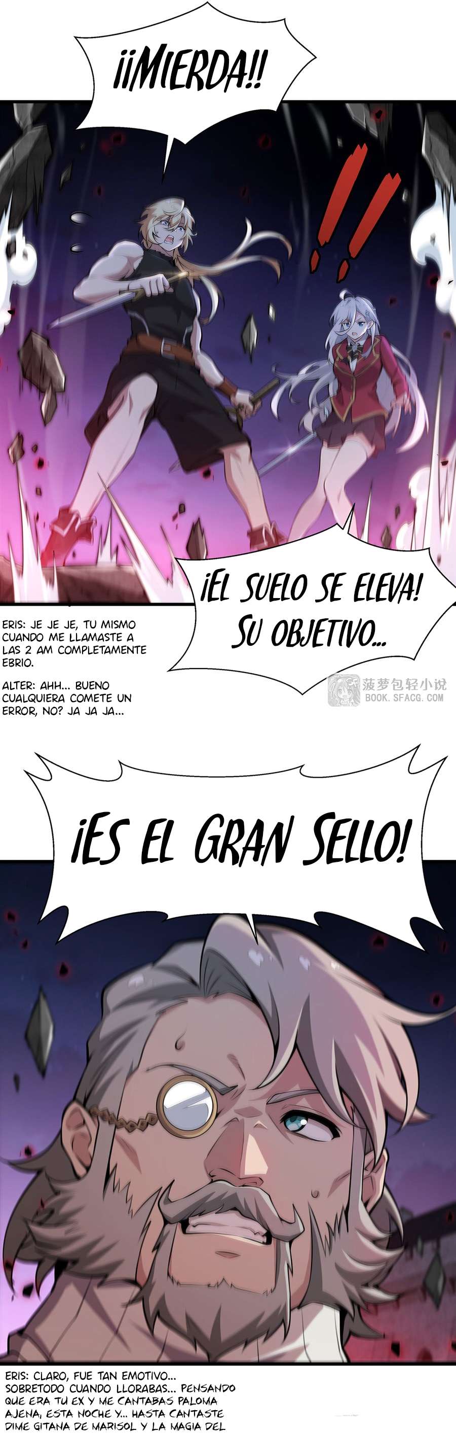 El villano rubio de la novela de la protagonista femenina quiere ser feliz capítulo 66 página 10