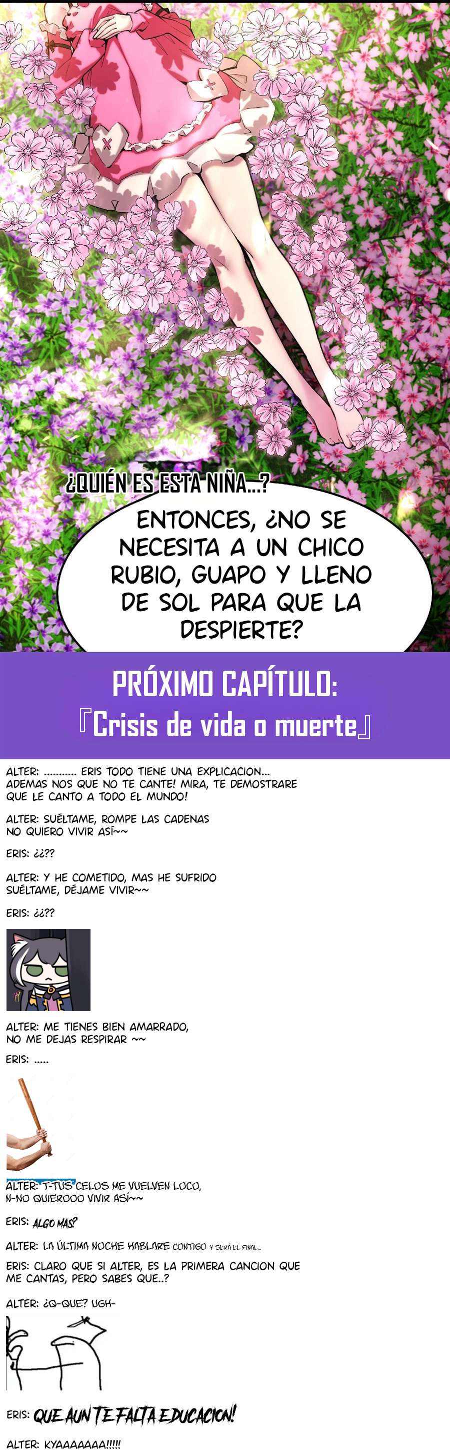 El villano rubio de la novela de la protagonista femenina quiere ser feliz capítulo 66 página 29