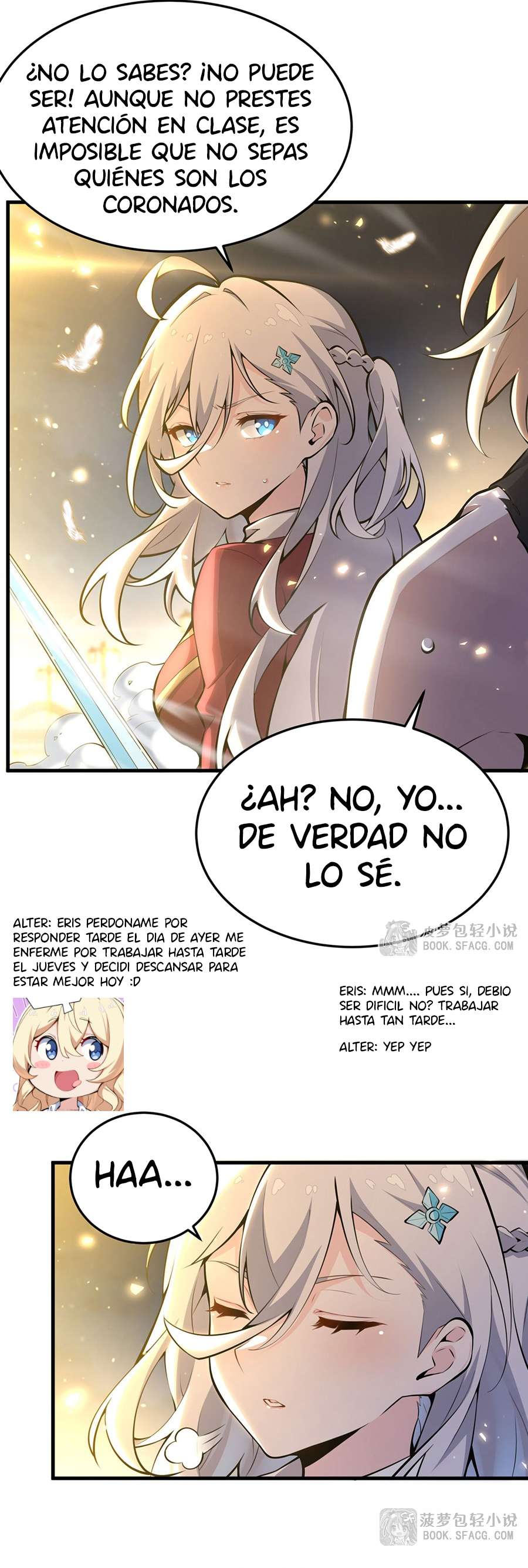 El villano rubio de la novela de la protagonista femenina quiere ser feliz capítulo 66 página 4