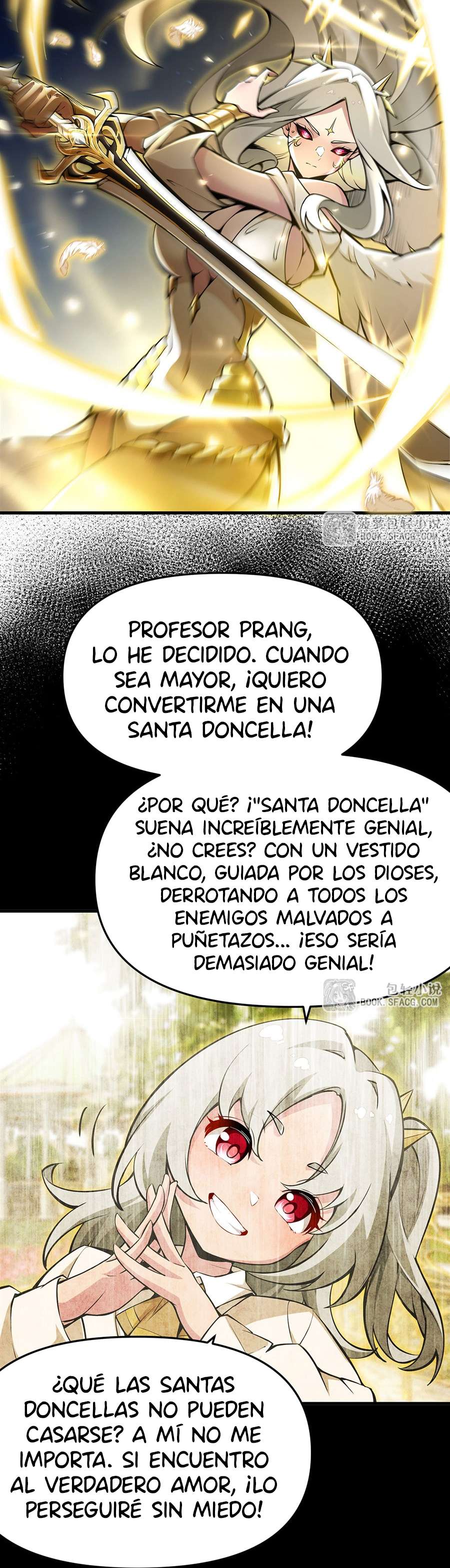 El villano rubio de la novela de la protagonista femenina quiere ser feliz capítulo 67 página 3
