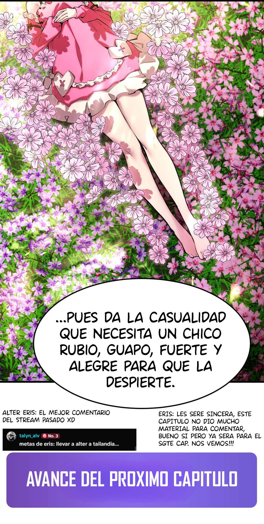 El villano rubio de la novela de la protagonista femenina quiere ser feliz capítulo 67 página 35