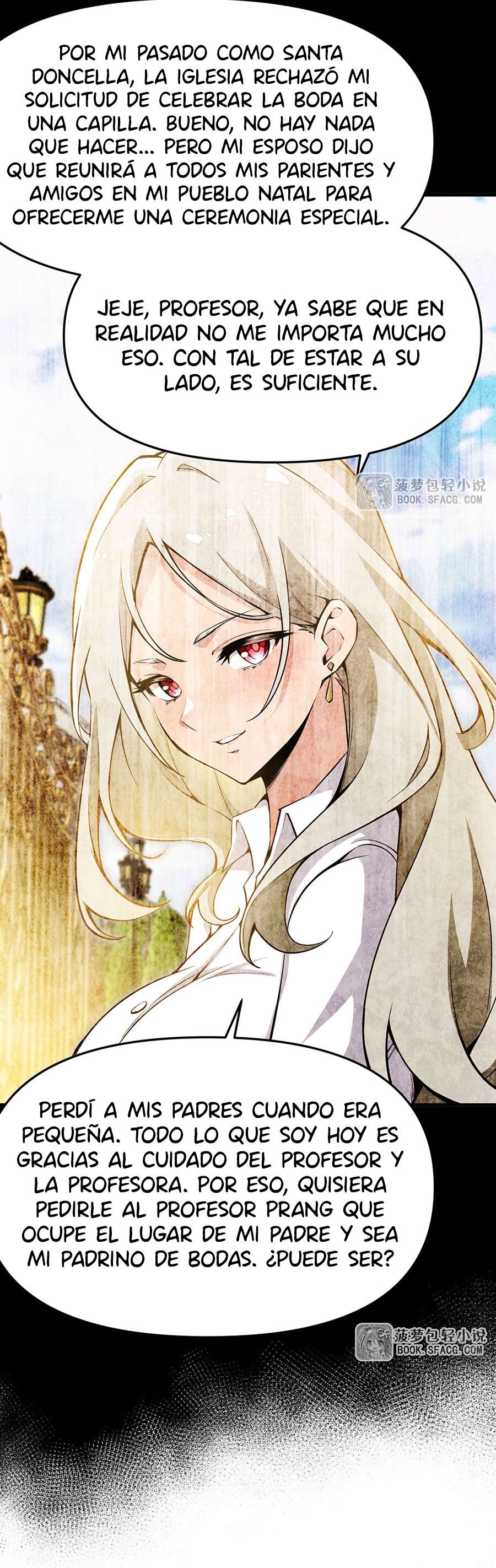El villano rubio de la novela de la protagonista femenina quiere ser feliz capítulo 67 página 5