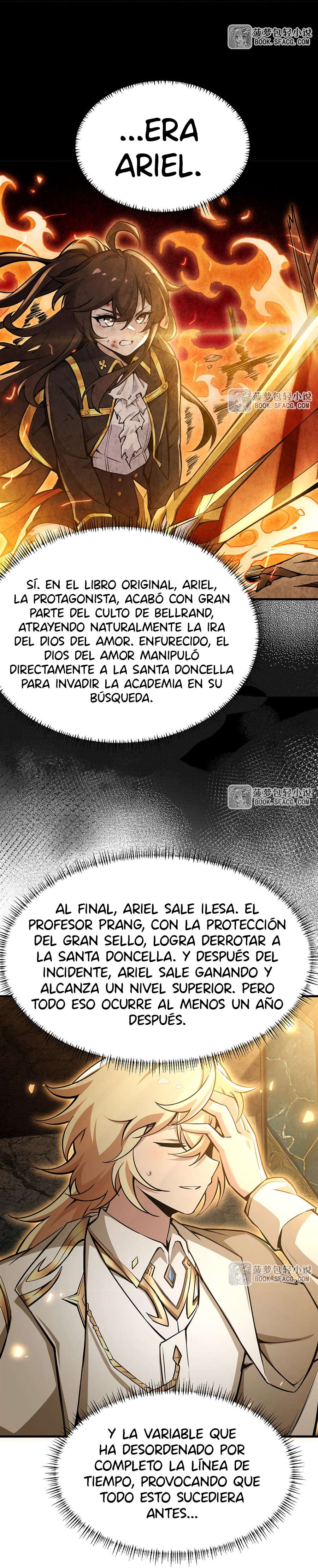 El villano rubio de la novela de la protagonista femenina quiere ser feliz capítulo 68 página 14