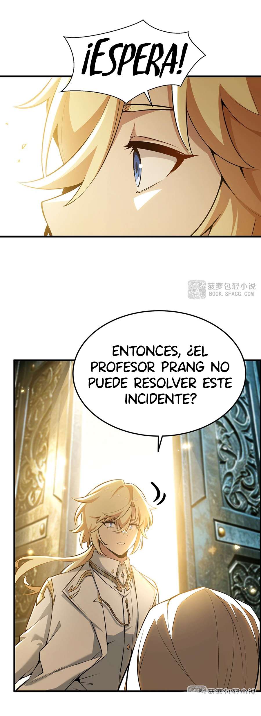 El villano rubio de la novela de la protagonista femenina quiere ser feliz capítulo 68 página 18