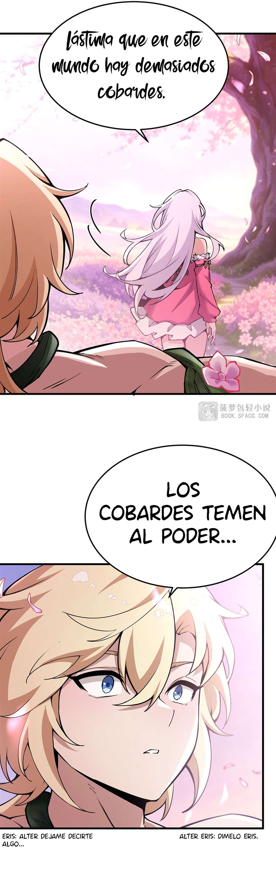 El villano rubio de la novela de la protagonista femenina quiere ser feliz capítulo 69 página 25