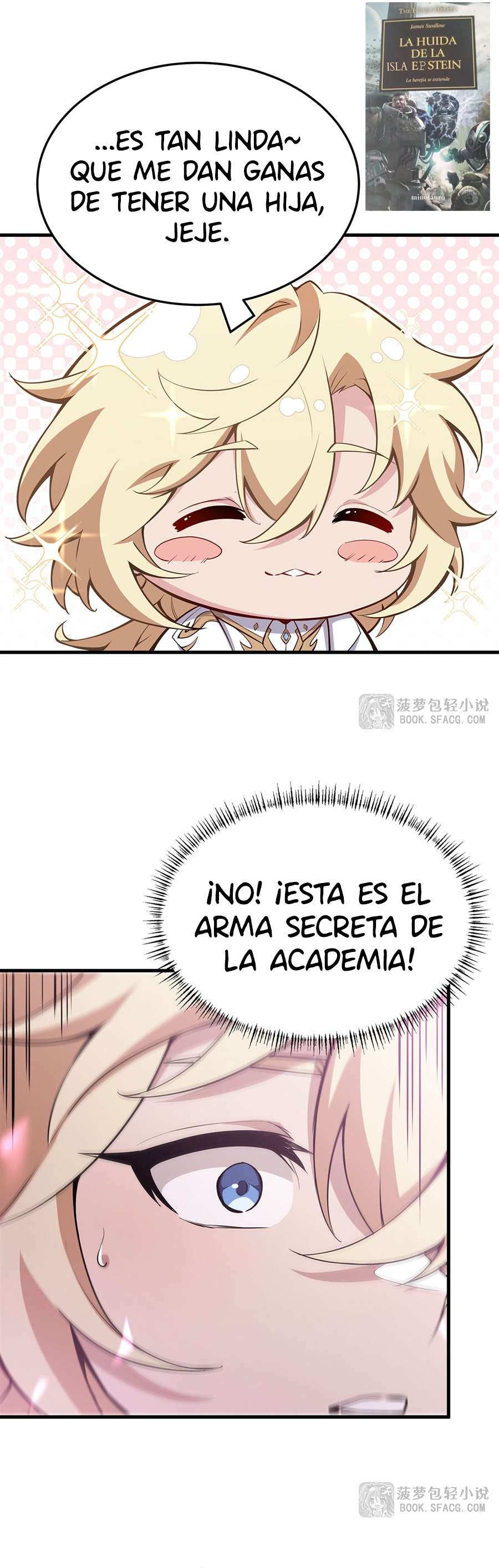 El villano rubio de la novela de la protagonista femenina quiere ser feliz capítulo 69 página 3