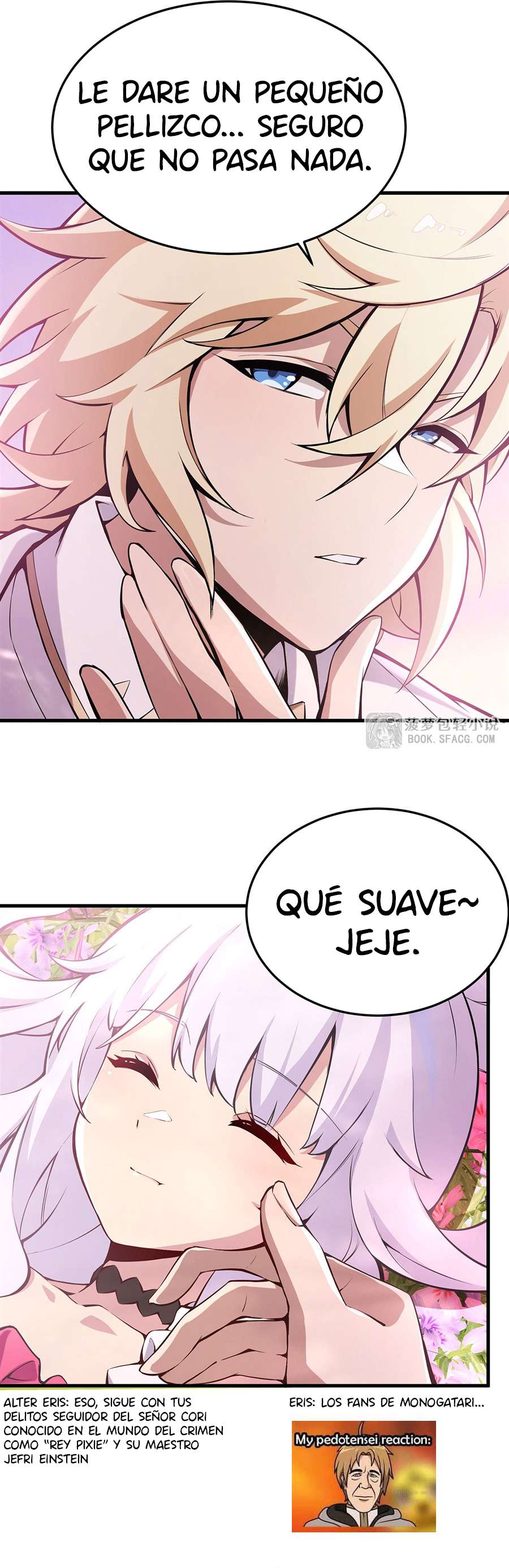 El villano rubio de la novela de la protagonista femenina quiere ser feliz capítulo 69 página 5