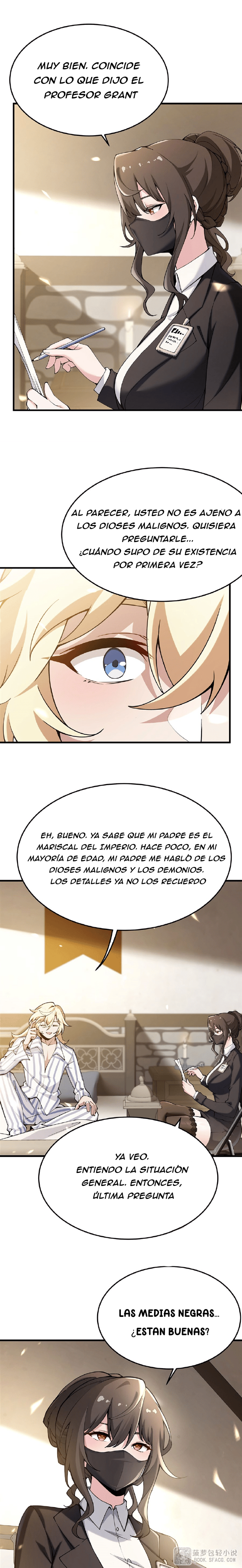 El villano rubio de la novela de la protagonista femenina quiere ser feliz capítulo 72 página 4